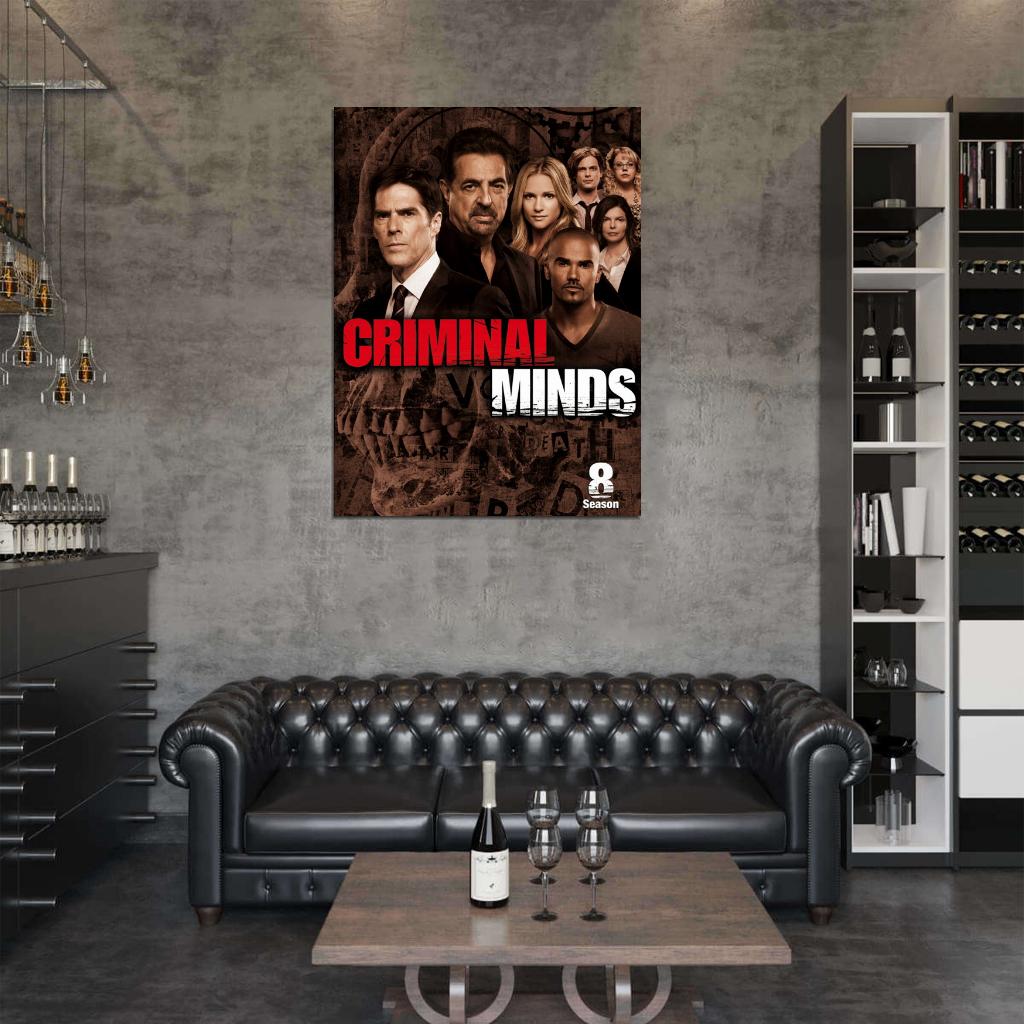 Criminal Minds Cast Characters Season 8 TV Series Wall Art Print Poster