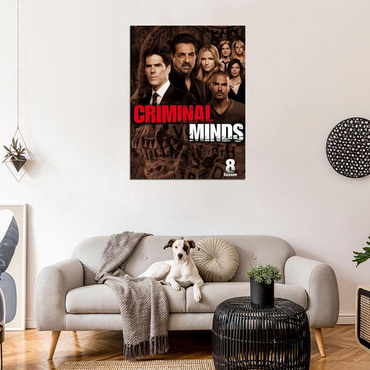 Criminal Minds Cast Characters Season 8 TV Series Wall Art Print Poster