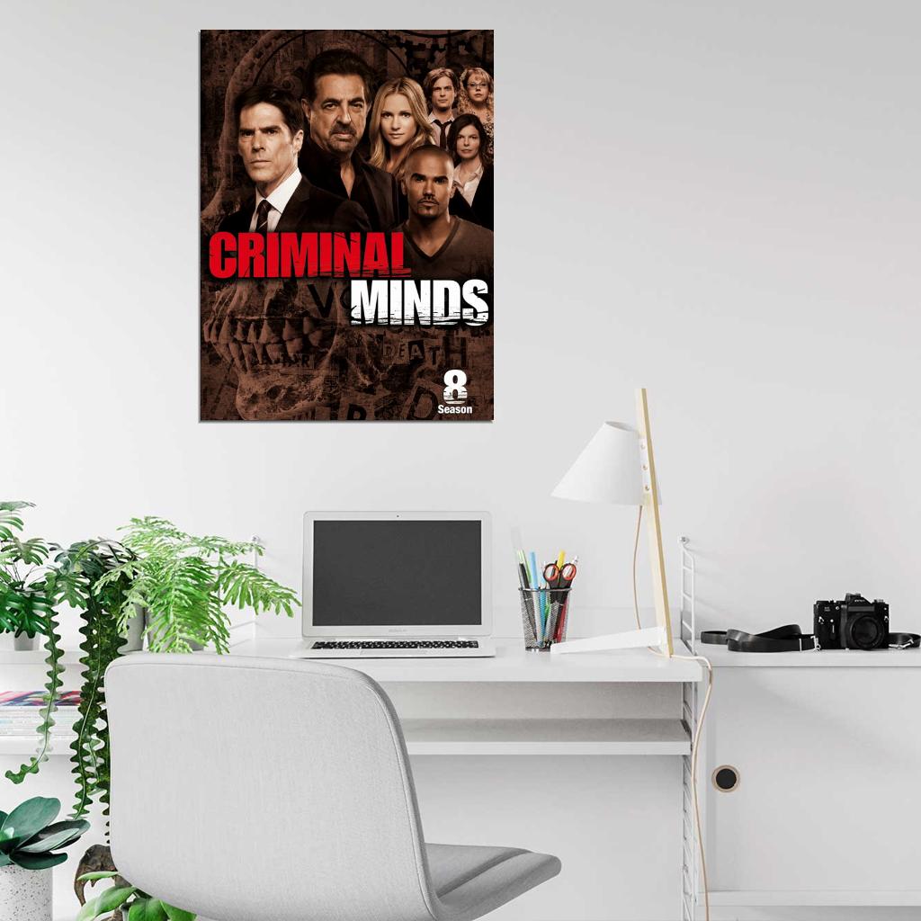 Criminal Minds Cast Characters Season 8 TV Series Wall Art Print Poster