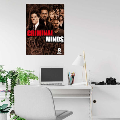 Criminal Minds Cast Characters Season 8 TV Series Wall Art Print Poster
