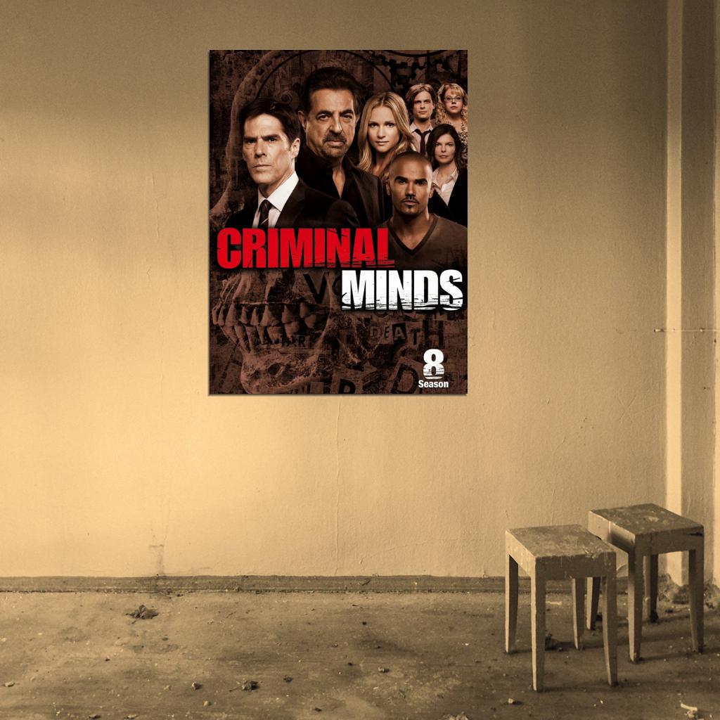 Criminal Minds Cast Characters Season 8 TV Series Wall Art Print Poster