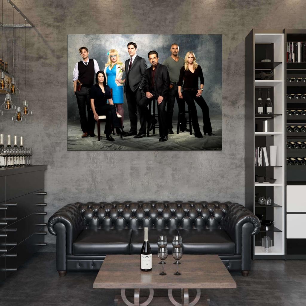 Criminal Minds Cast Characters Season 10 TV Series Wall Art Print Poster