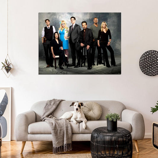 Criminal Minds Cast Characters Season 10 TV Series Wall Art Print Poster