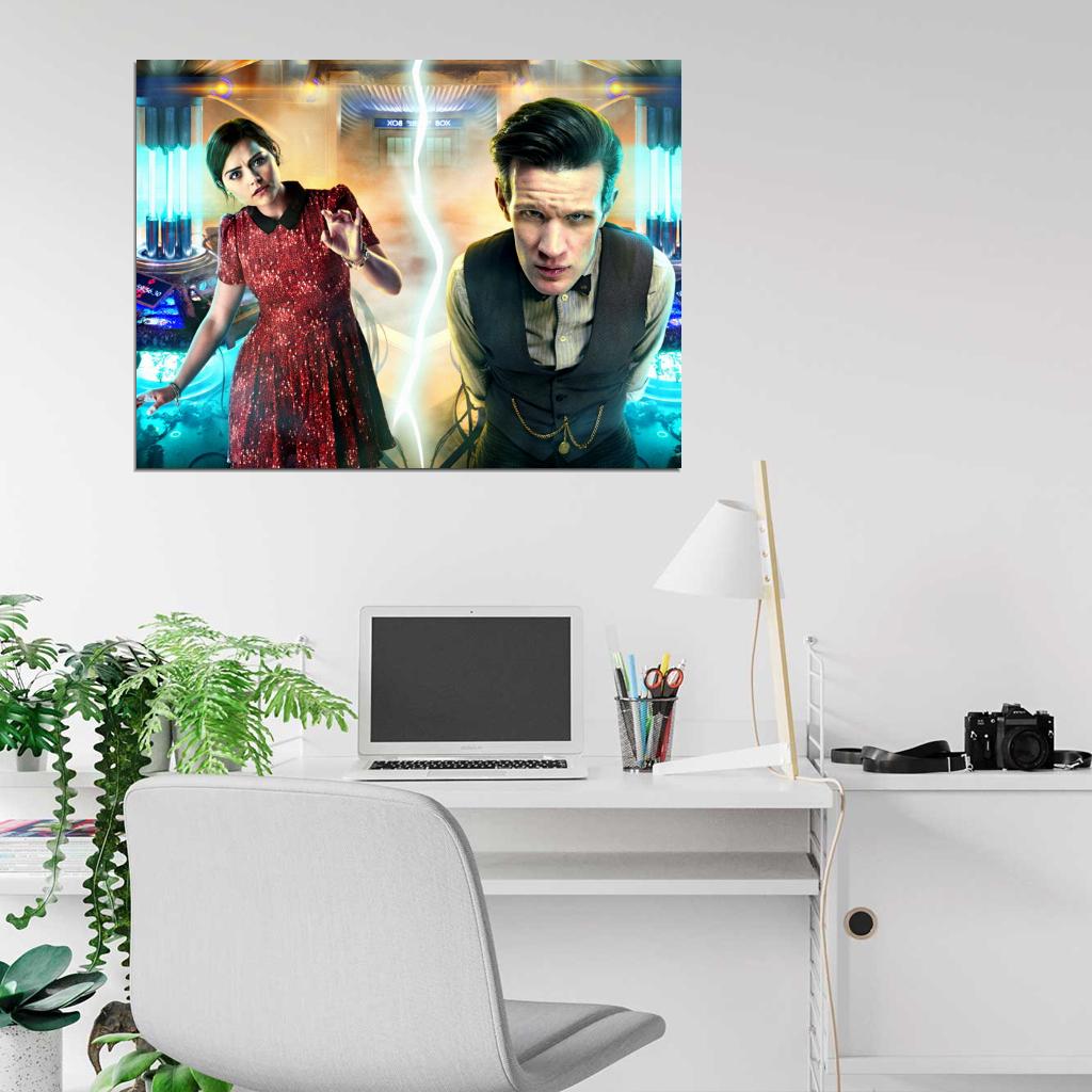 Clara Oswald Jenna Coleman Matt Smith Doctor Who Wall Art Print Poster
