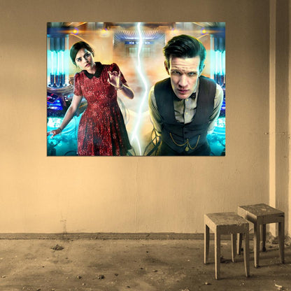 Clara Oswald Jenna Coleman Matt Smith Doctor Who Wall Art Print Poster