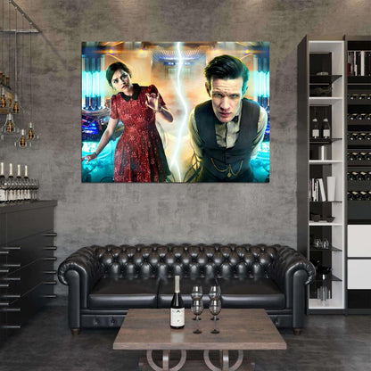 Clara Oswald Jenna Coleman Matt Smith Doctor Who Wall Art Print Poster
