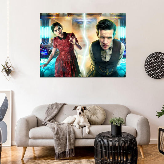 Clara Oswald Jenna Coleman Matt Smith Doctor Who Wall Art Print Poster