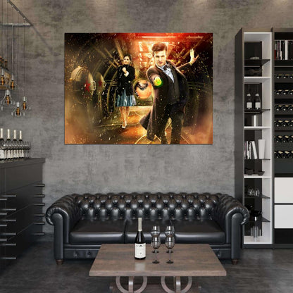 Clara Oswald Jenna Coleman Matt Smith Doctor Who TV Wall Art Print Poster