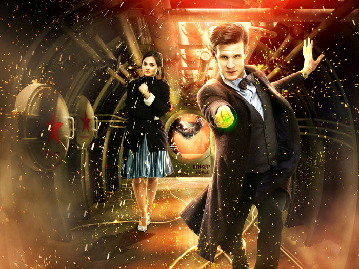 Clara Oswald Jenna Coleman Matt Smith Doctor Who TV Wall Art Print Poster