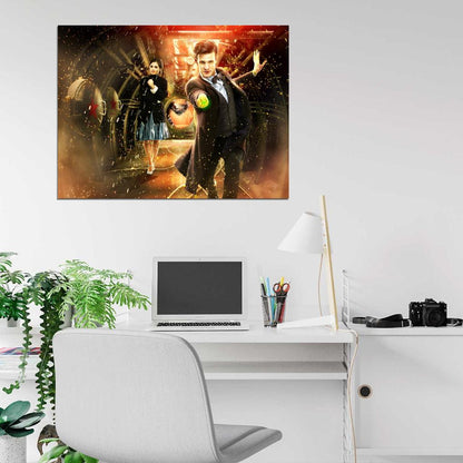 Clara Oswald Jenna Coleman Matt Smith Doctor Who TV Wall Art Print Poster