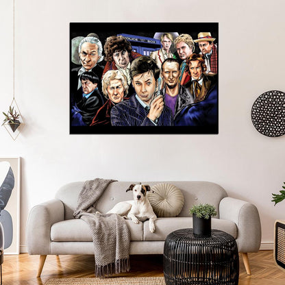 All Doctors David Tennant Art Doctor Who TV Series Wall Art Print Poster