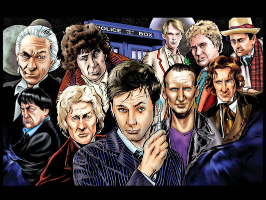 All Doctors David Tennant Art Doctor Who TV Series Wall Art Print Poster