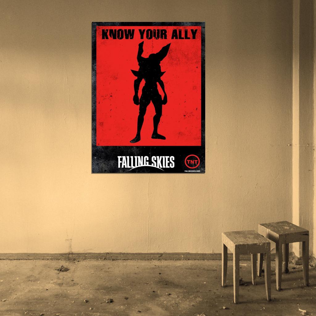 Know Your Ally Alien Extraterrestrial Falling Skies TV Wall Art Print Poster