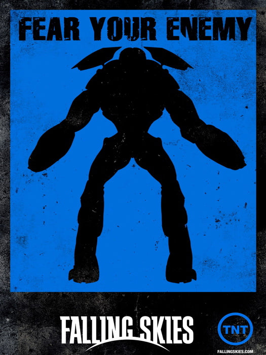 Fear Your Enemy Mech Alien Falling Skies TV Series Wall Art Print Poster