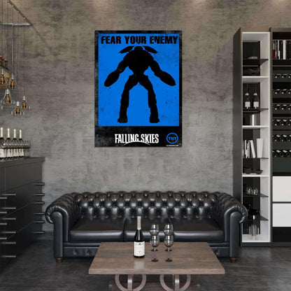 Fear Your Enemy Mech Alien Falling Skies TV Series Wall Art Print Poster