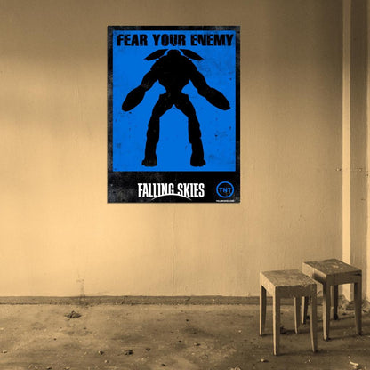 Fear Your Enemy Mech Alien Falling Skies TV Series Wall Art Print Poster