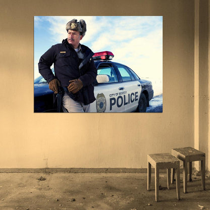 Bob Odenkirk Bill Oswalt Police Car Fargo TV Series Wall Art Print Poster