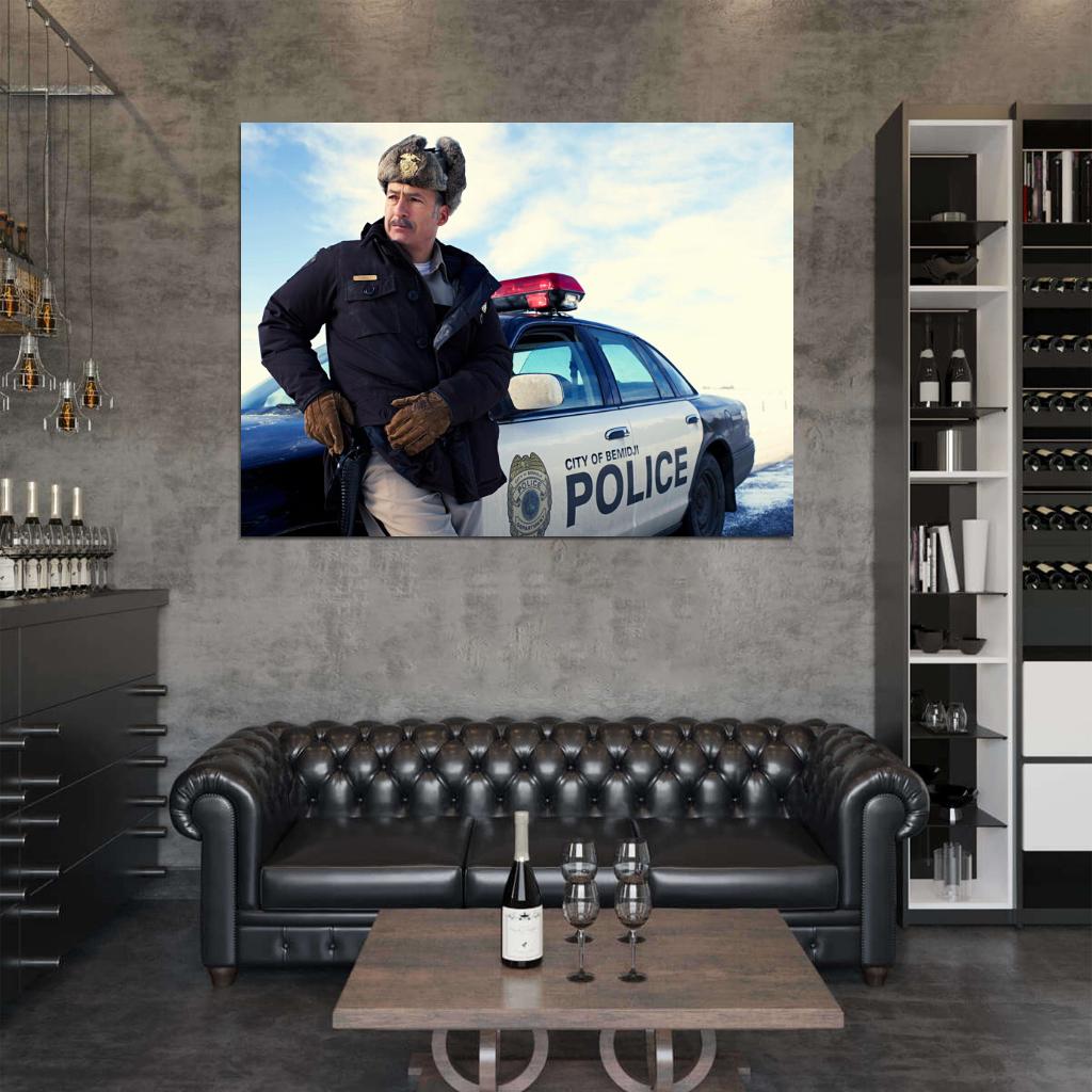 Bob Odenkirk Bill Oswalt Police Car Fargo TV Series Wall Art Print Poster