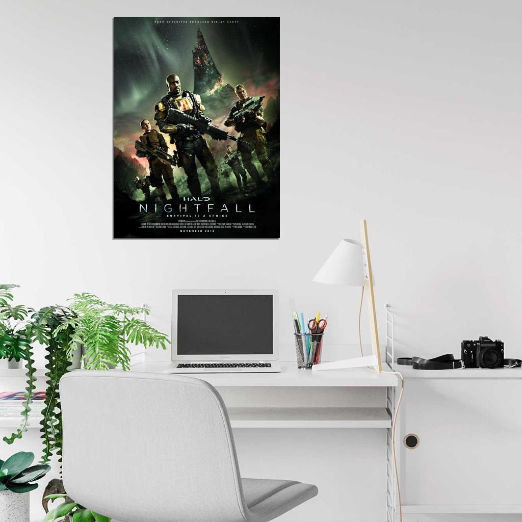 Troopers Cast Characters Epic Halo Nightfall Series Wall Art Print Poster