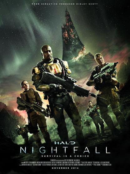 Troopers Cast Characters Epic Halo Nightfall Series Wall Art Print Poster