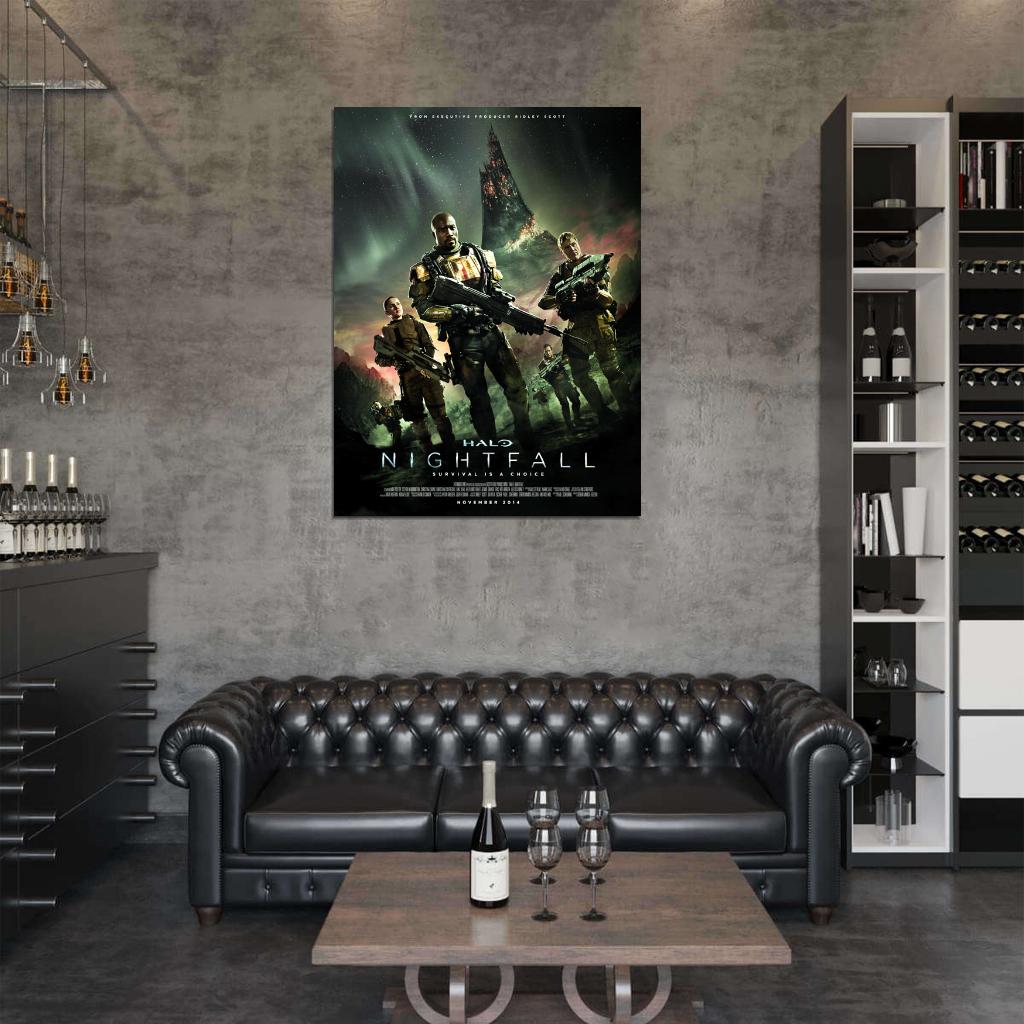 Troopers Cast Characters Epic Halo Nightfall Series Wall Art Print Poster