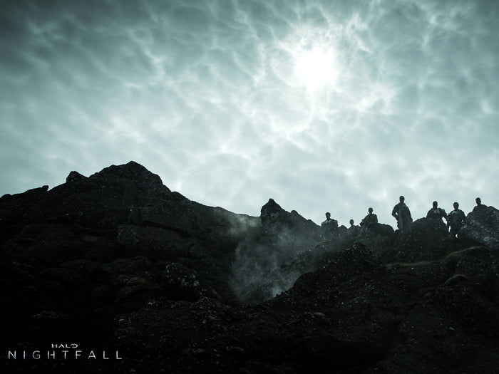 Cast Characters Landscape Sky Halo Nightfall Series Wall Art Print Poster