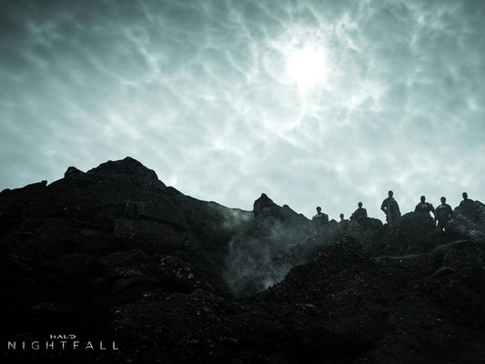 Cast Characters Landscape Sky Halo Nightfall Series Wall Art Print Poster