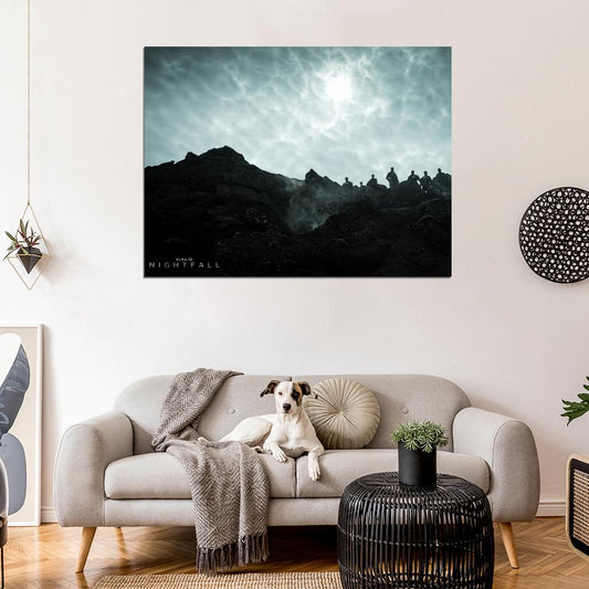 Cast Characters Landscape Sky Halo Nightfall Series Wall Art Print Poster