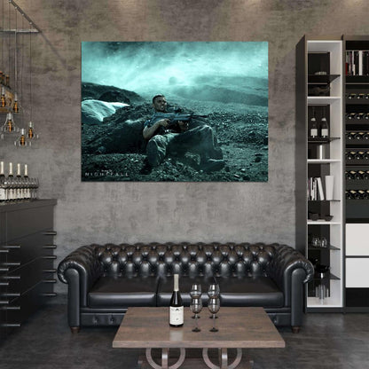 Assault Rifle Trooper Halo Nightfall TV Series Wall Art Print Poster