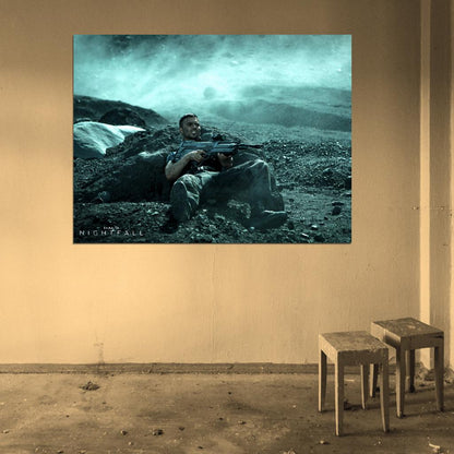 Assault Rifle Trooper Halo Nightfall TV Series Wall Art Print Poster
