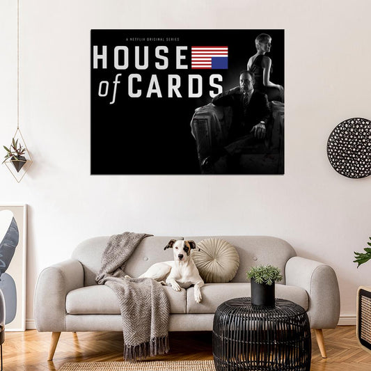 Kevin Spacey Robin Wright House of Cards TV Series Wall Art Print Poster