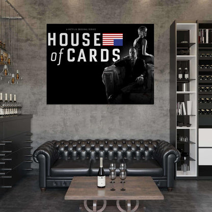 Kevin Spacey Robin Wright House of Cards TV Series Wall Art Print Poster