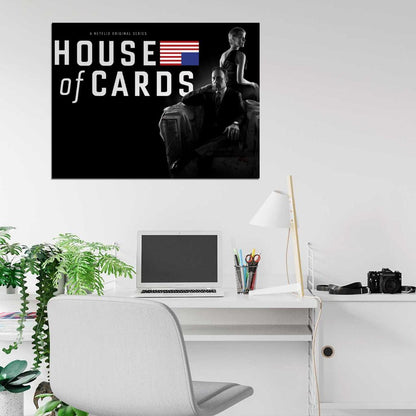 Kevin Spacey Robin Wright House of Cards TV Series Wall Art Print Poster