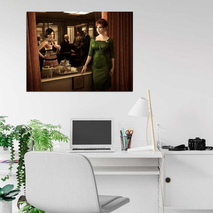 Joan Harris Peggy Olson Elisabeth Moss TV Series Wall Art Print Poster