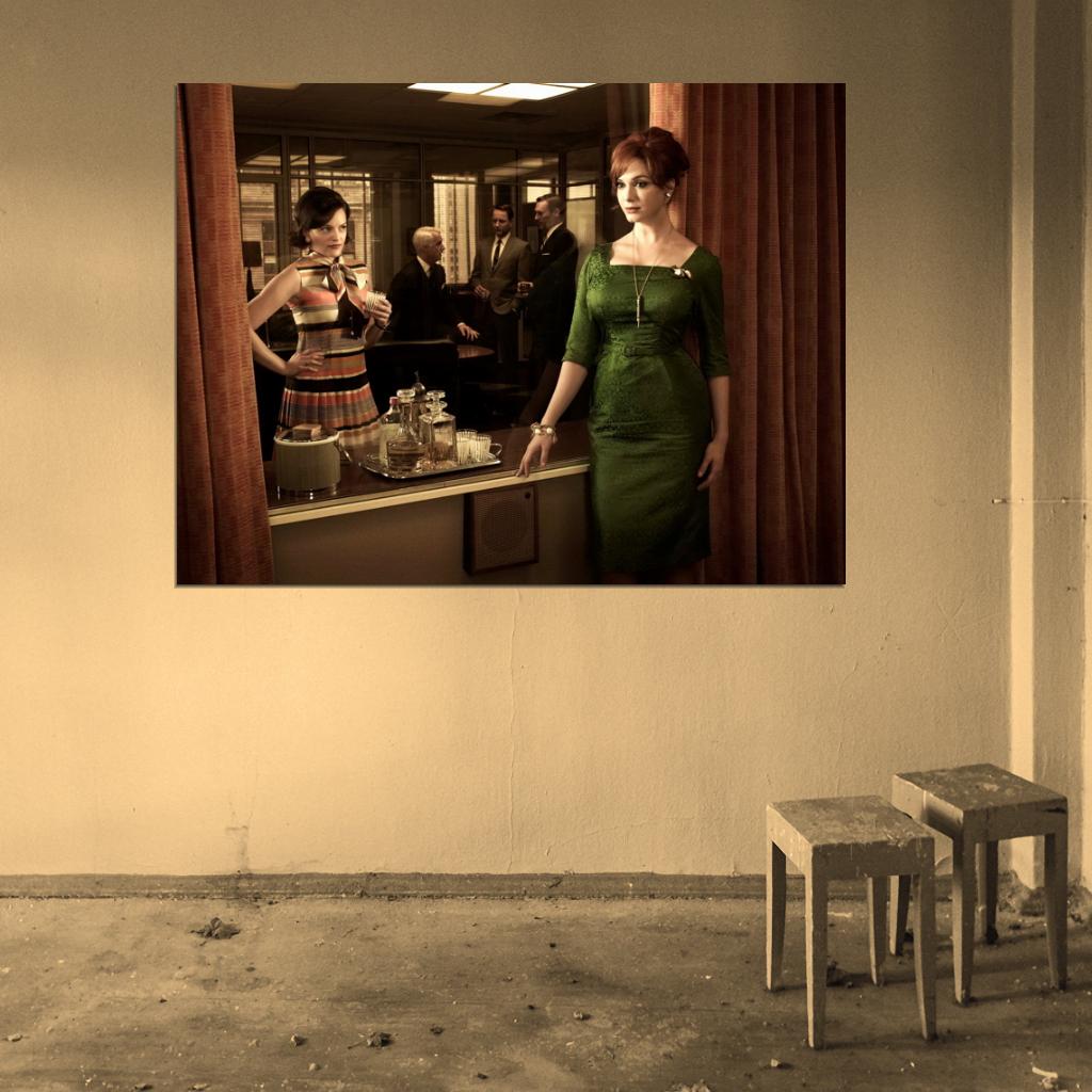 Joan Harris Peggy Olson Elisabeth Moss TV Series Wall Art Print Poster