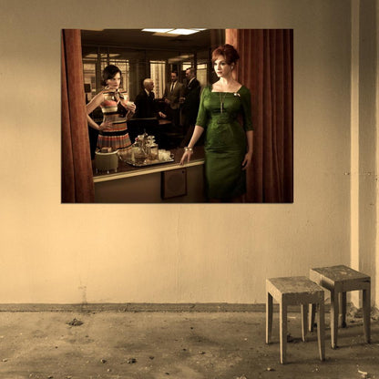 Joan Harris Peggy Olson Elisabeth Moss TV Series Wall Art Print Poster