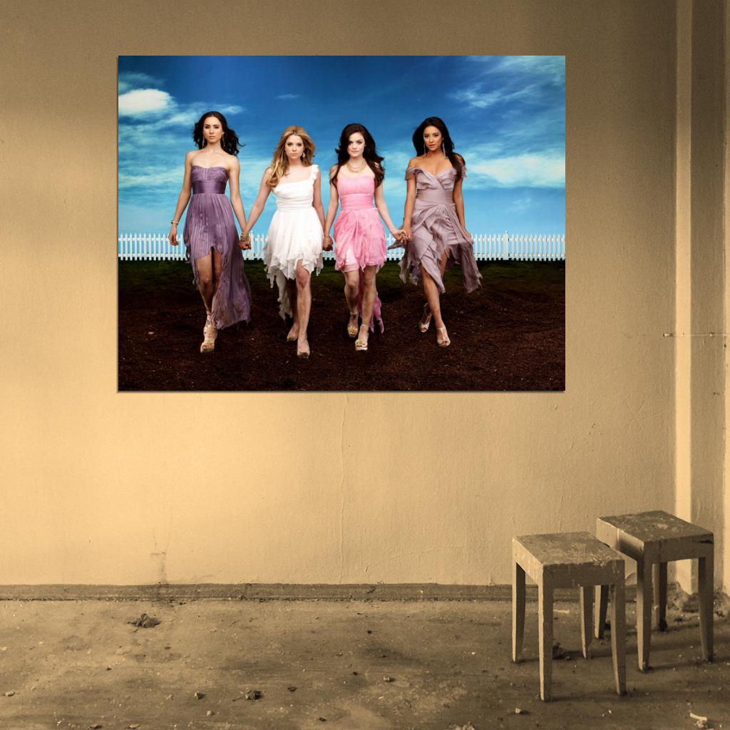 Pretty Little Liars Cast Characters Beautiful TV Wall Art Print Poster