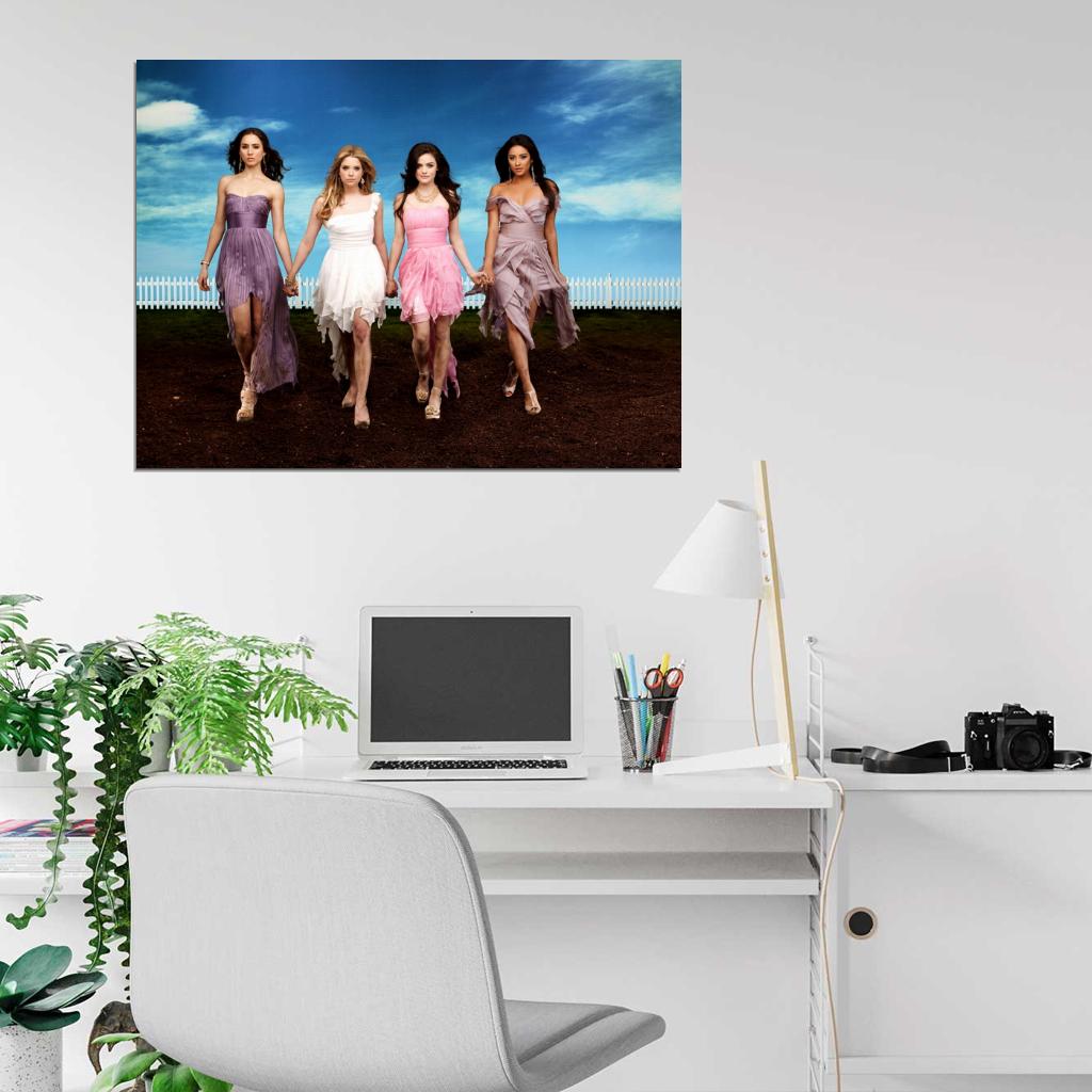 Pretty Little Liars Cast Characters Beautiful TV Wall Art Print Poster