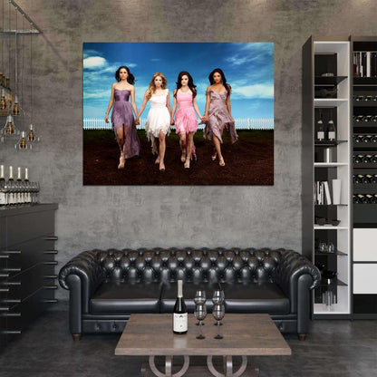 Pretty Little Liars Cast Characters Beautiful TV Wall Art Print Poster