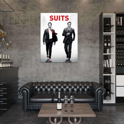 Suits Cast Characters Awesome TV Series Wall Art Print Poster