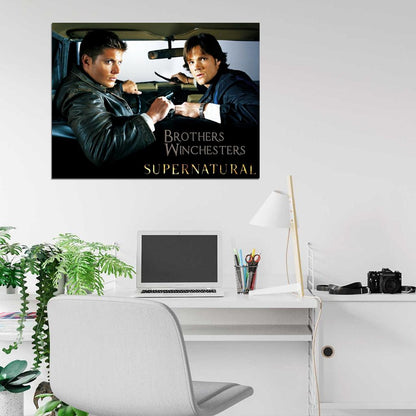 Dean Sam Brothers Winchesters Supernatural TV Series Wall Art Print Poster