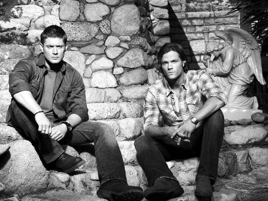Jensen Ackles Jared Padalecki BW Supernatural TV Wall Art Print Poster