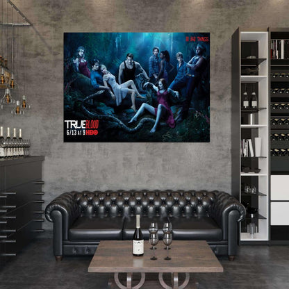 Do Bad Things Characters Awesome True Blood TV Series Wall Art Print Poster
