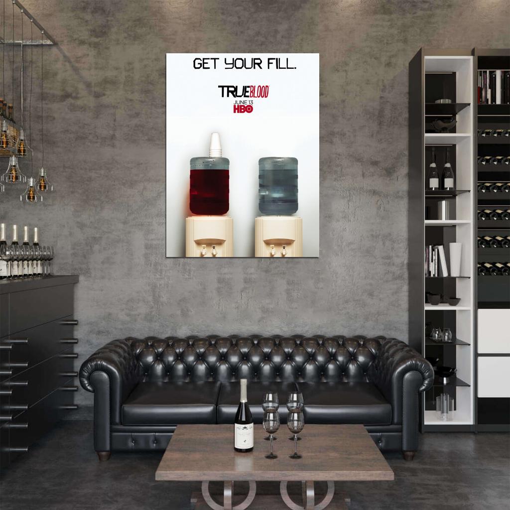 Get Your Fill Water Cooler Awesome True Blood TV Wall Art Print Poster