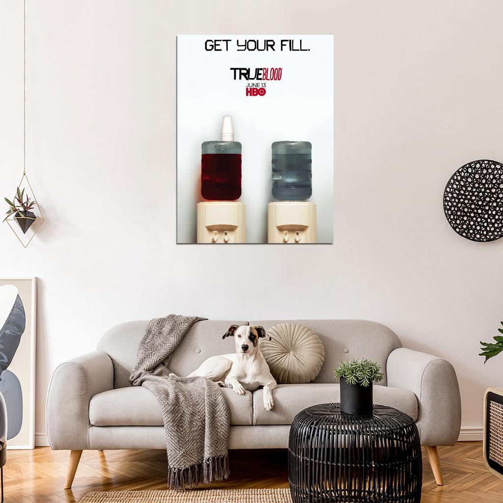 Get Your Fill Water Cooler Awesome True Blood TV Wall Art Print Poster