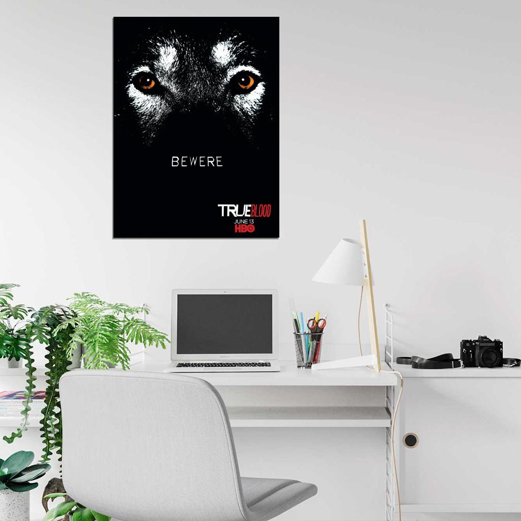 Be Were Wolf Eyes Awesome True Blood TV Series Wall Art Print Poster