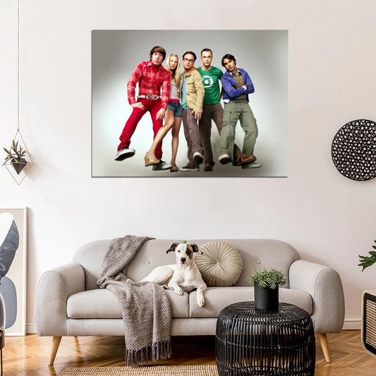 The Big Bang Theory Sheldon Leonard Penny Howard Raj Wall Art Print Poster