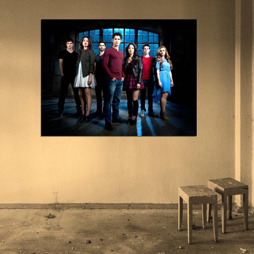Teen Wolf Cast Characters TV Series Wall Art Print Poster