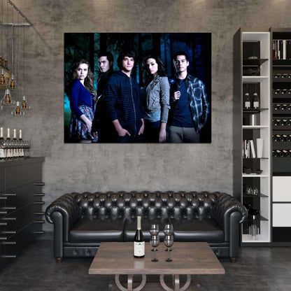 Lydia Derek Scott Allison Stiles Teen Wolf TV Series Wall Art Print Poster