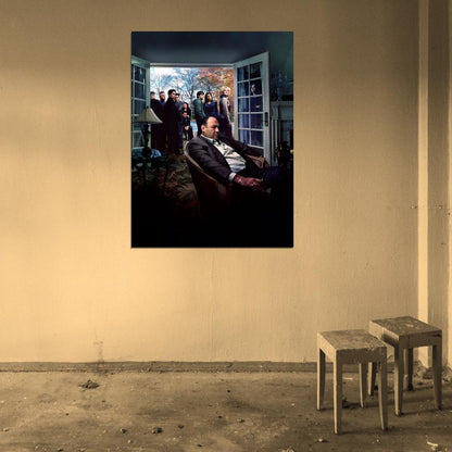 The Sopranos Characters Tony James Gandolfini TV Wall Art Print Poster